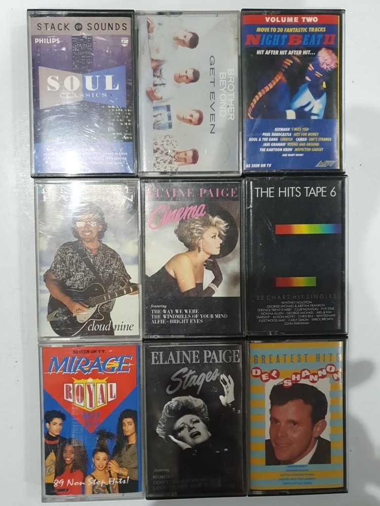 Original Cassette Tapes Joblot Bundle x 9