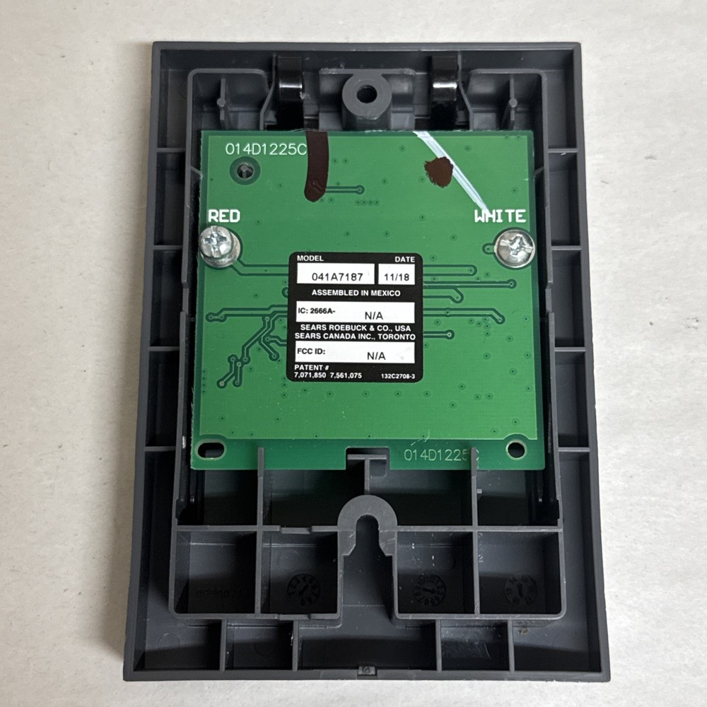 Sears Craftsman 041A7187 Garage Door Opener Multi-Function Wall Button Console