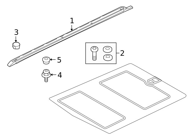 Genuine Land-Rover Rail Stud AYR500061