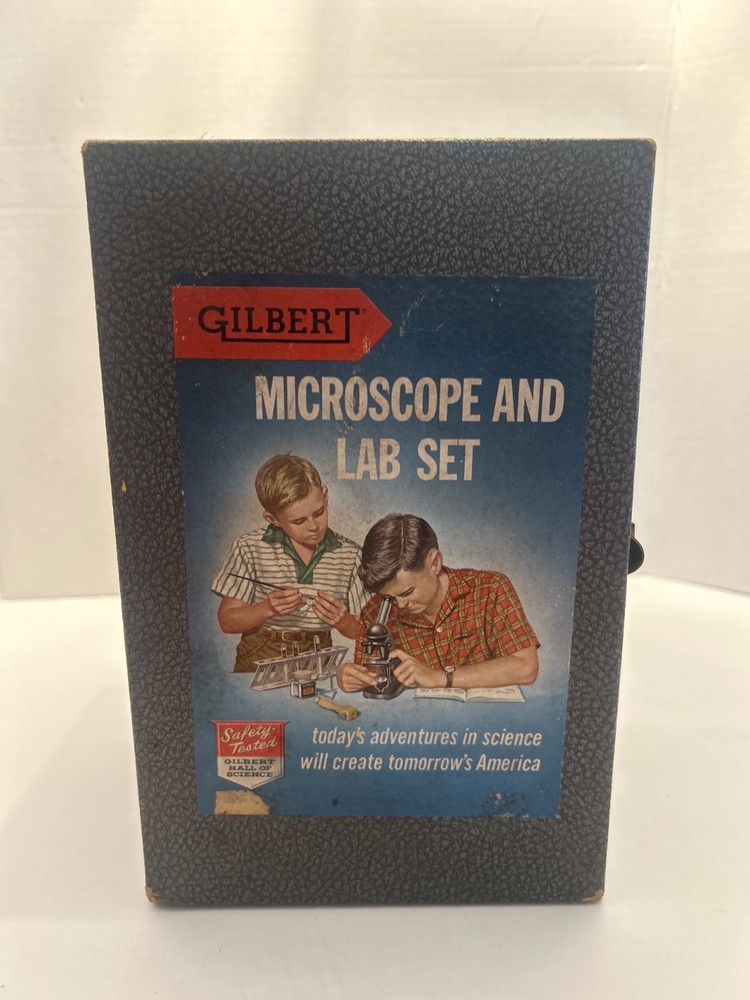 Vintage 1950’s Gilbert Microscope & Box