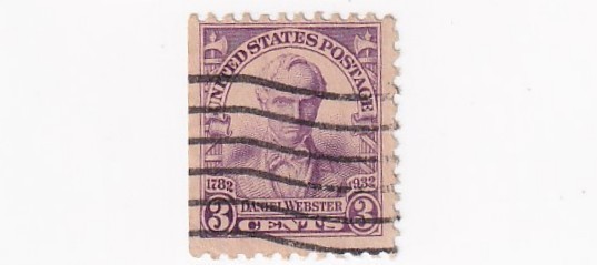 STAMPS US SCOTT 725 "Daniel Webster" 3 CENT 1932 USED - H