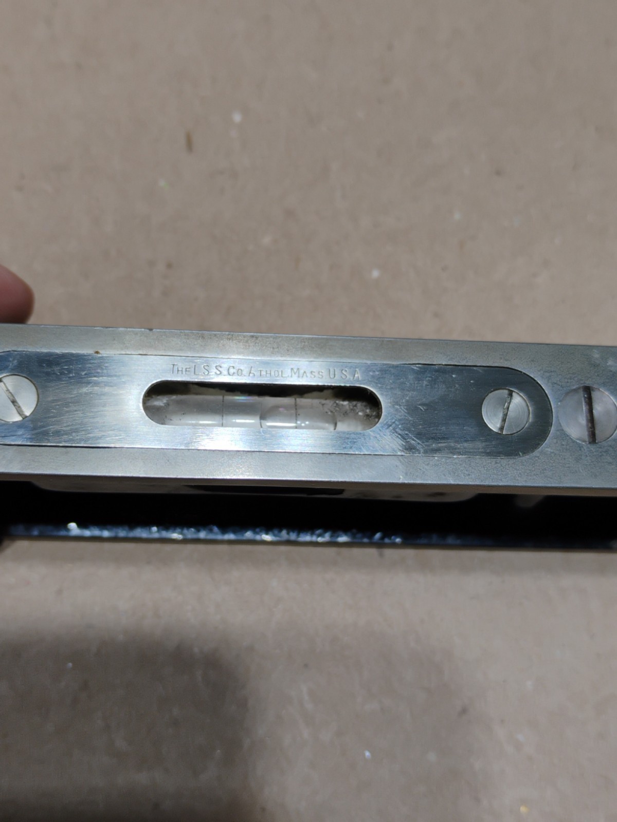 Vintage Starrett No. 132 Iron Level 6" Machinist Level w/ Original Box