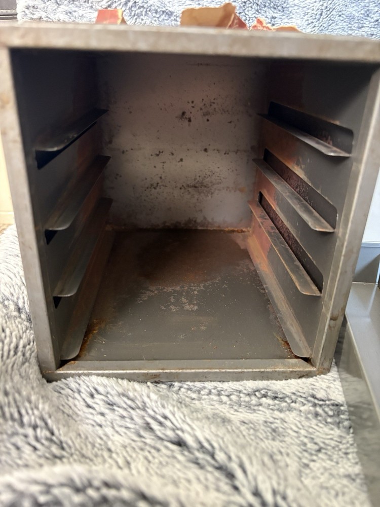 Vintage metal storage box #B4