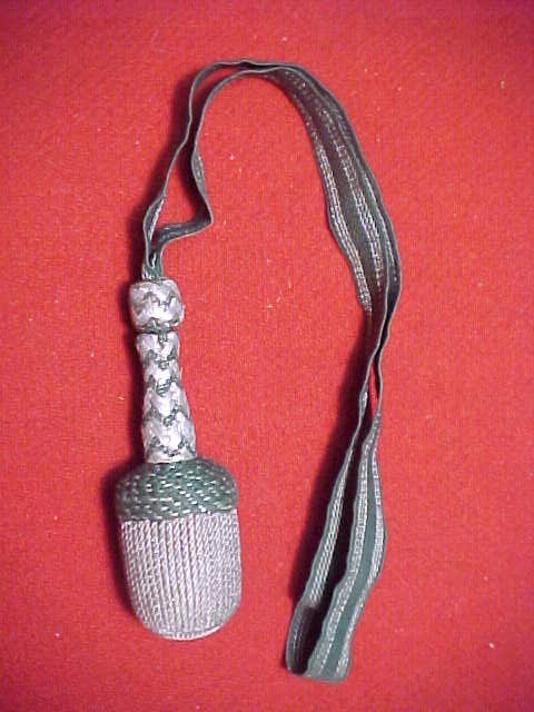 ORIGINAL WWII ERA GERMAN SWORD OR BAYONET KNOT ~ CLEAN ESTATE ITEM