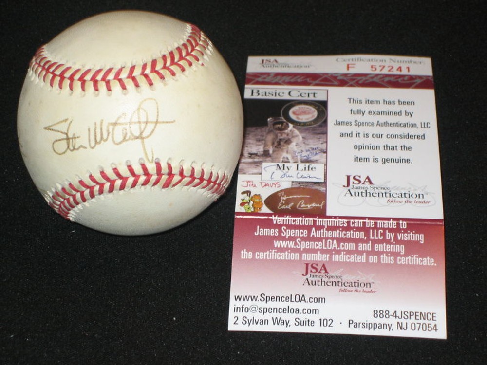 STEVE McCATTY SIGNED AUTOGRAPHED OAL BASEBALL JSA COA