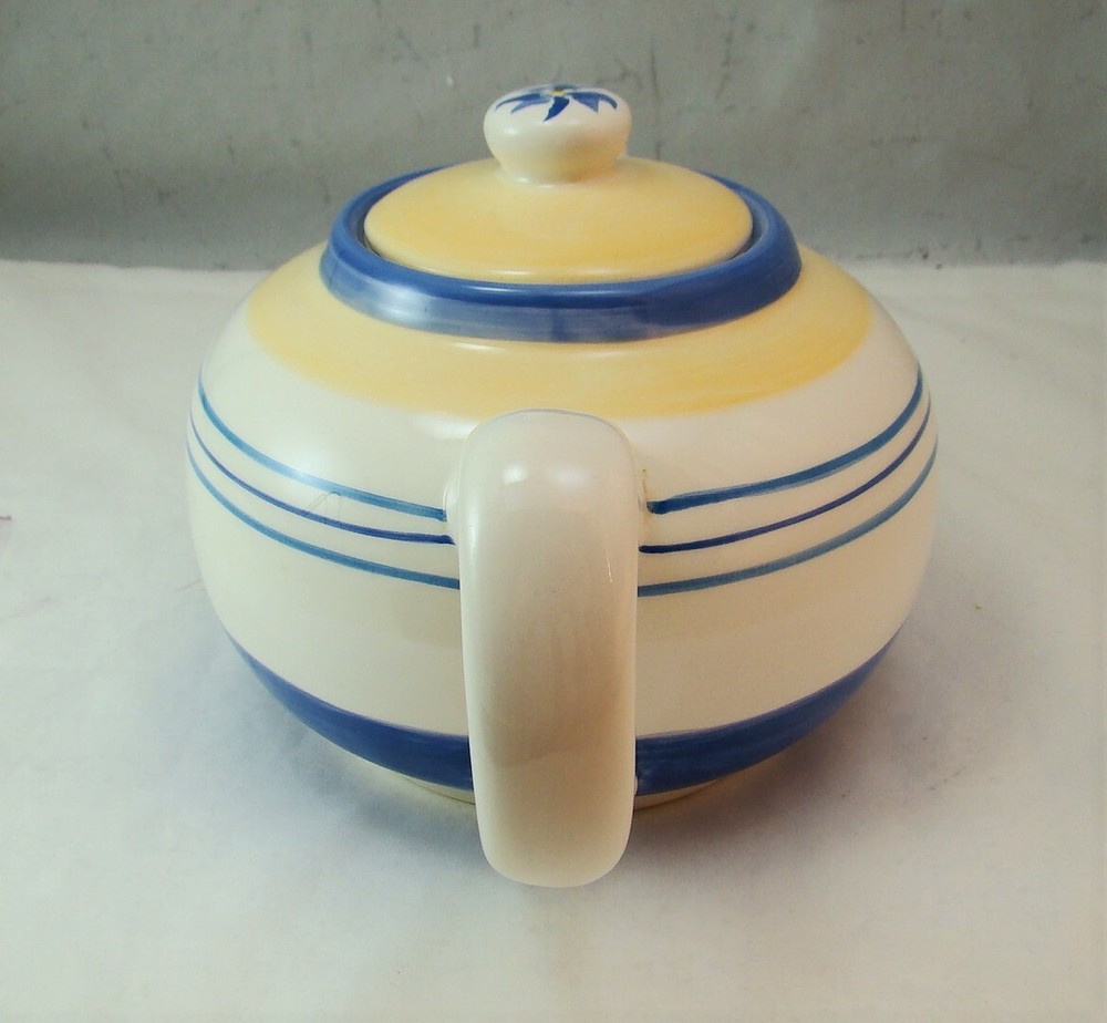 Block Basics FRENCH IRIS Teapot EXCELLENT