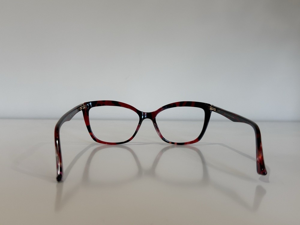 Kay Unger K237 Rectangle Red Eyeglasses Frame Only 55-16-145
