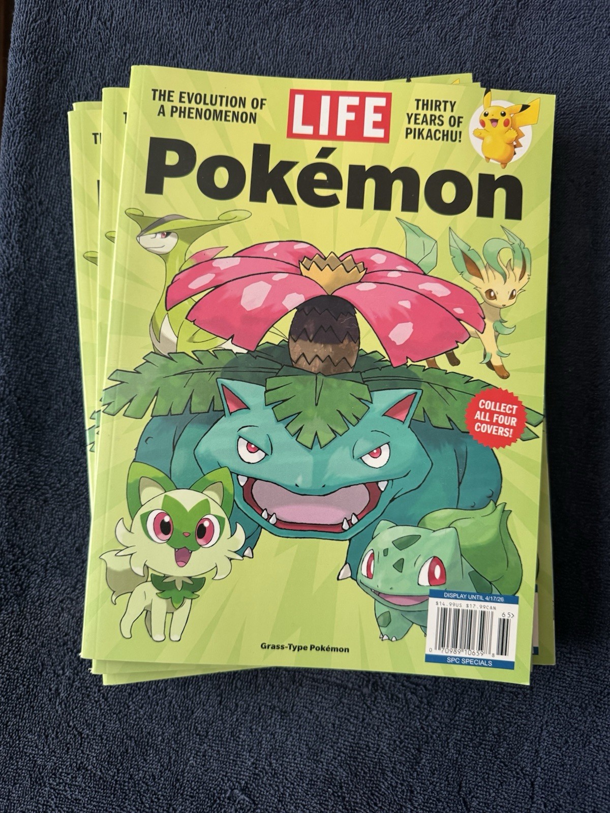 Pokemon Venusaur Special Edition Life Magazine 30 Years Evolution Mint Unread