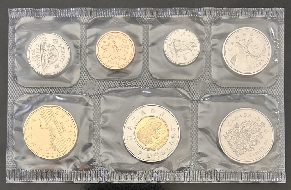 2001 Seven Coin RCM Uncirculated Canada