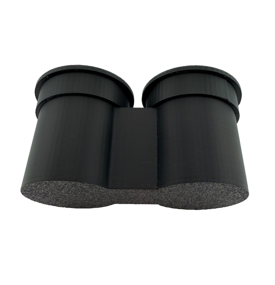 Dual Microscope Objective Holder w/ Caps – RMS Compatible – Made in USA (A)