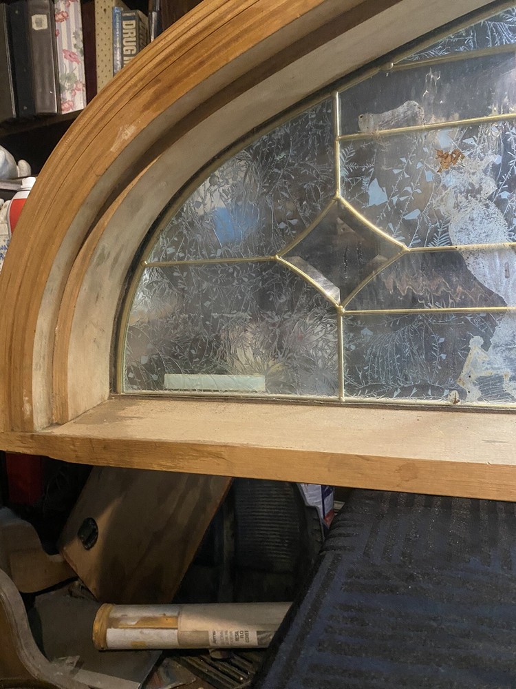 Transom Leaded Brass Window