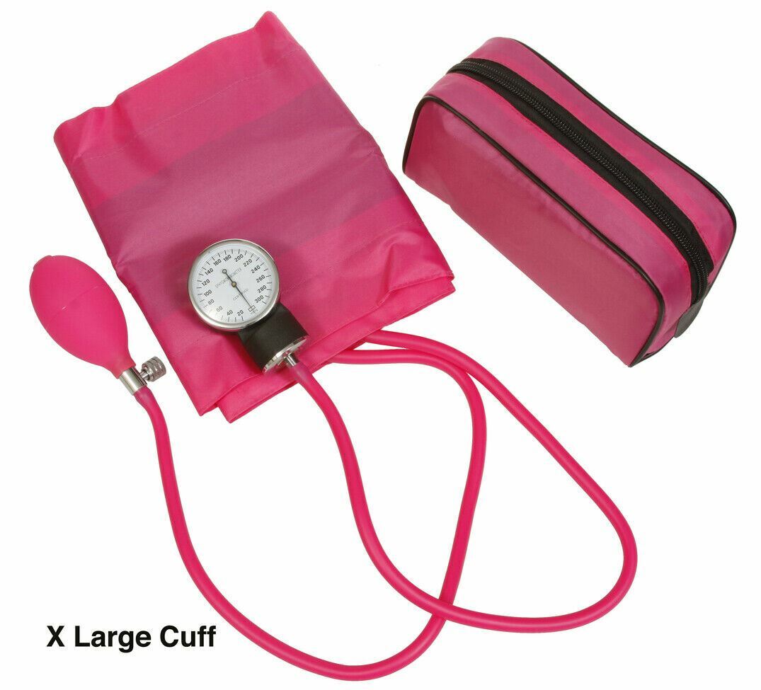 Manual Blood Pressure Monitor BP Cuff Gauge Aneroid Sphygmomanometer Machine Kit