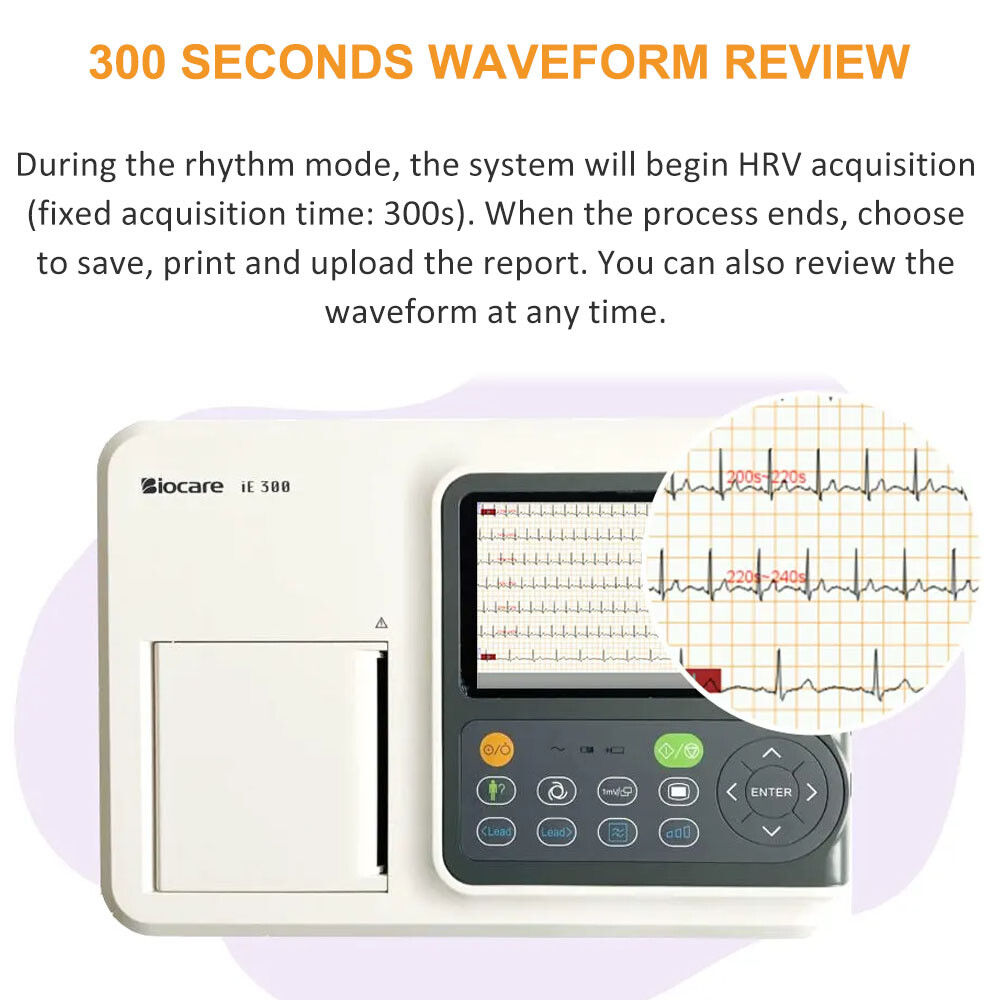 Biocare iE300 12 lead ECG Machine rapid diagnosis and instant ECG tests US