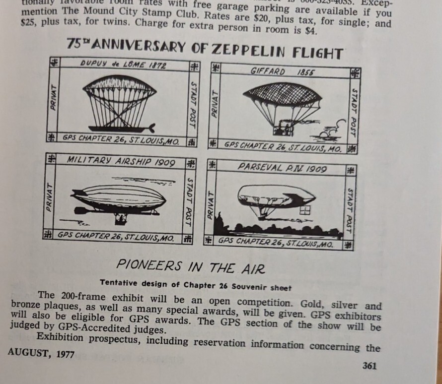 German Postal Specialist Aug 1977 Mixed Frankings 1940-44 75th Anniver Zeppelin