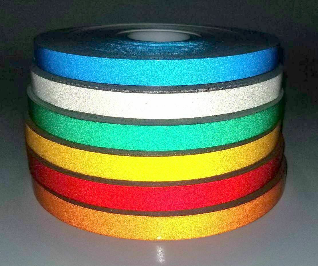1/4" Reflective Pinstriping Safety Vinyl Graphic Car Tape Decal Stickers Roll