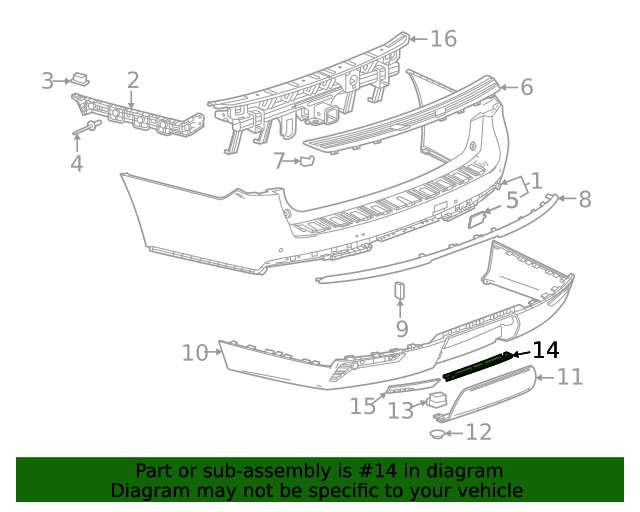 Genuine GM Support Bracket 85098364
