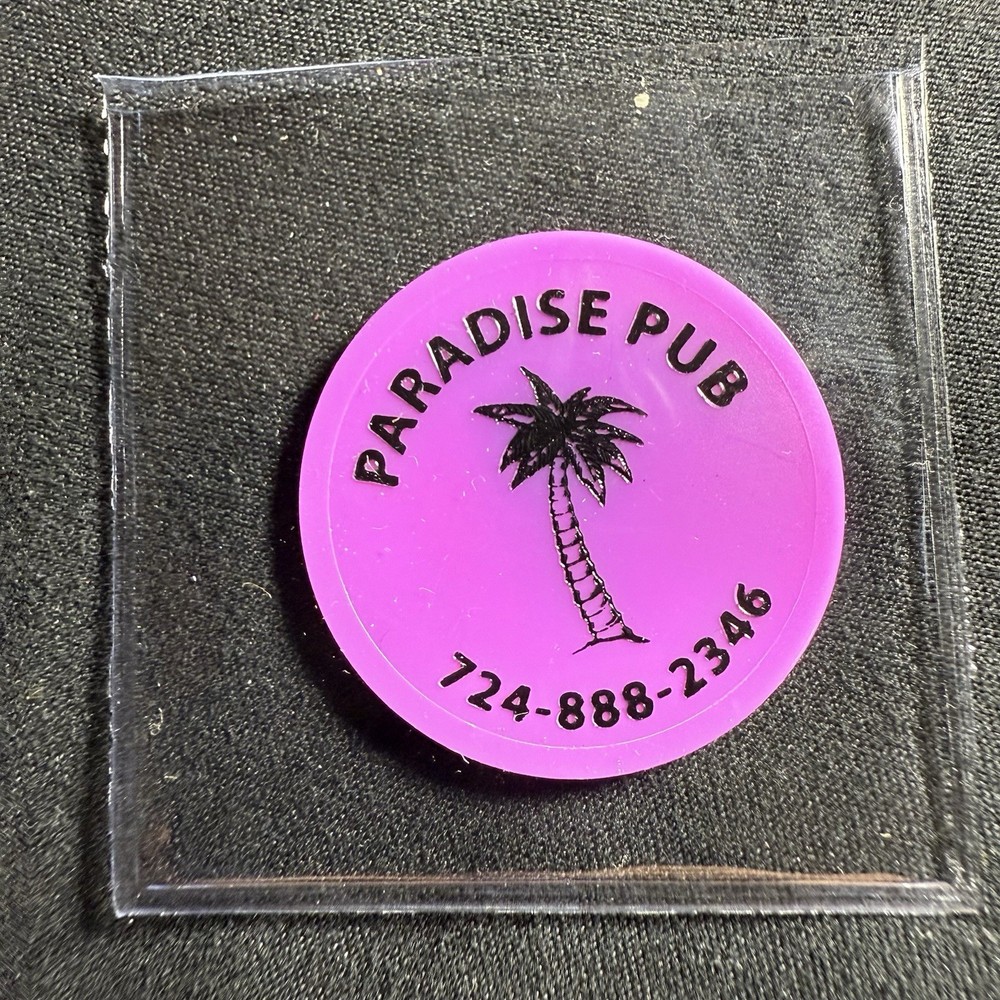 Paradise Pub. Monaca, PA. Premium Draft Token HS154