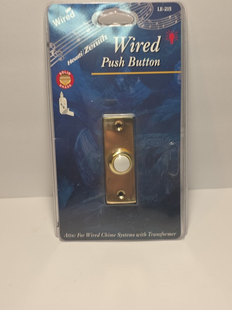 LE-215 WIRED PUSH BUTTON FOR WIRED CHIME SYSTEMS W/ TRANSFORMERS, HEATH/ZENITH