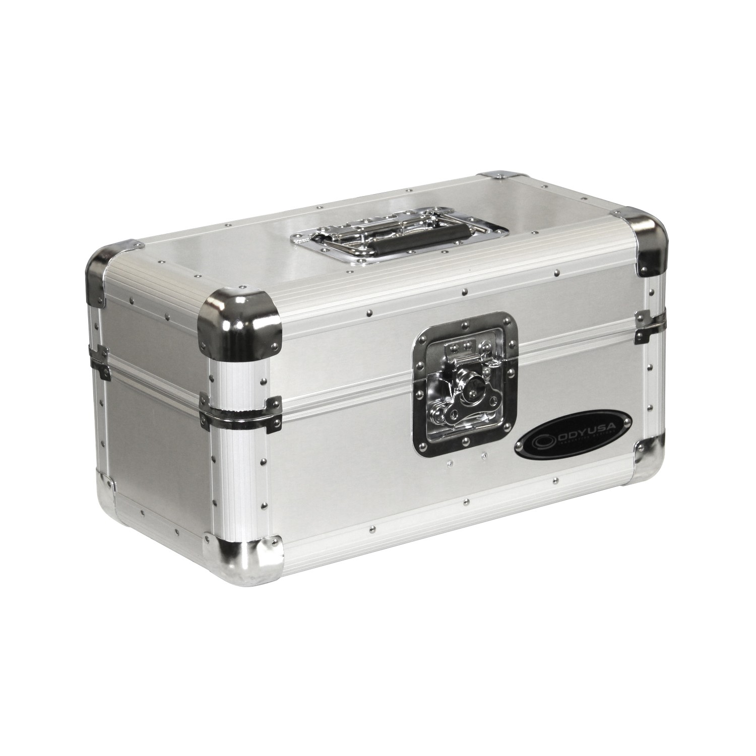 Odyssey Krom Series Silver Record/Utility Case for 120 7-Inch Vinyl Records