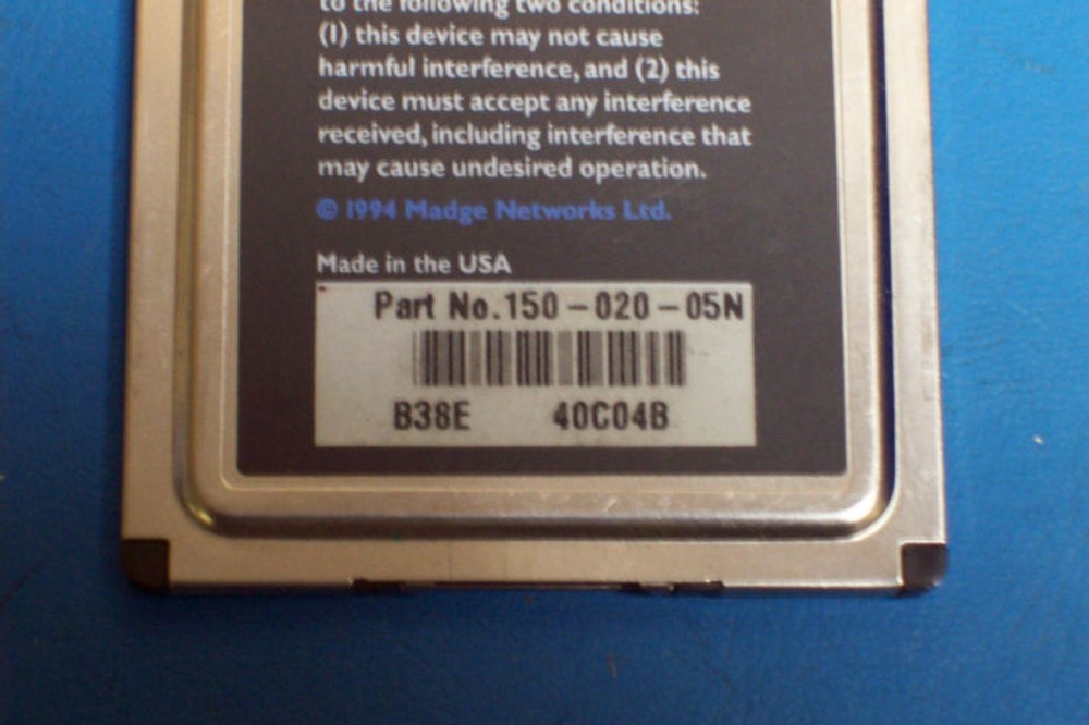 MADGE SMART 16/4 PCMCIA RINGNODE