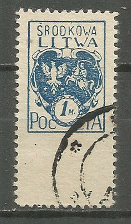 Central Lithuania 1920 used stamp