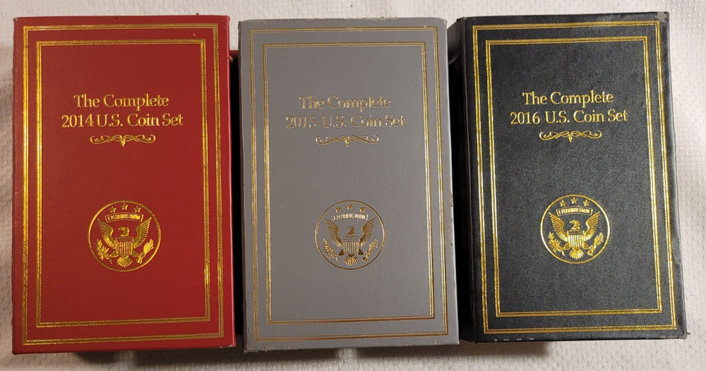 EMPTY PRESENTATION BOX for 2014 2015 & 2016 Mint Coin Sets