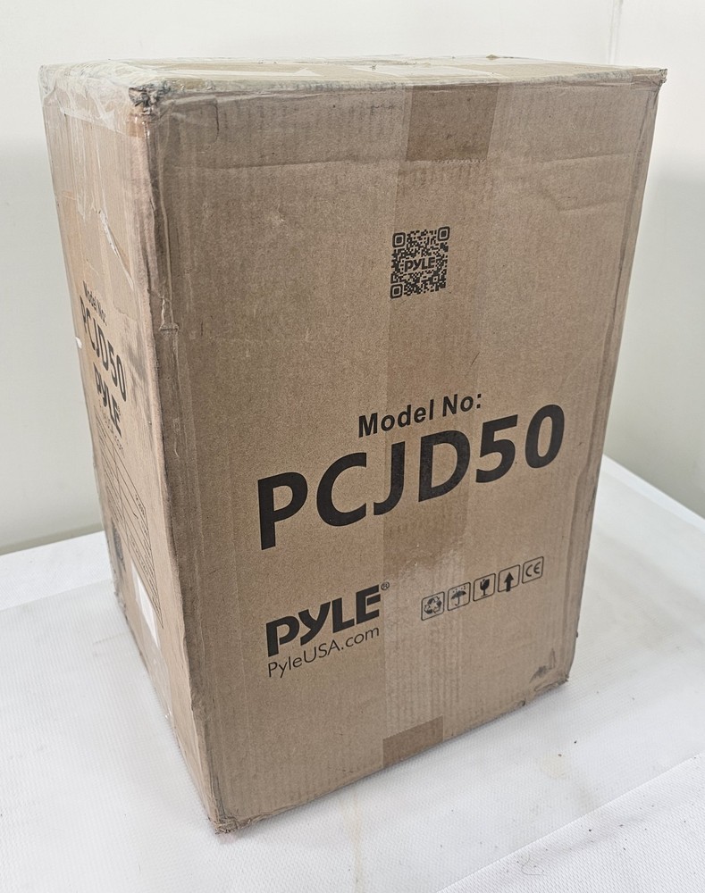 Pyle E-Cajon - Wooden Percussion w Internal Guitar String Electric Pickup PCJD50