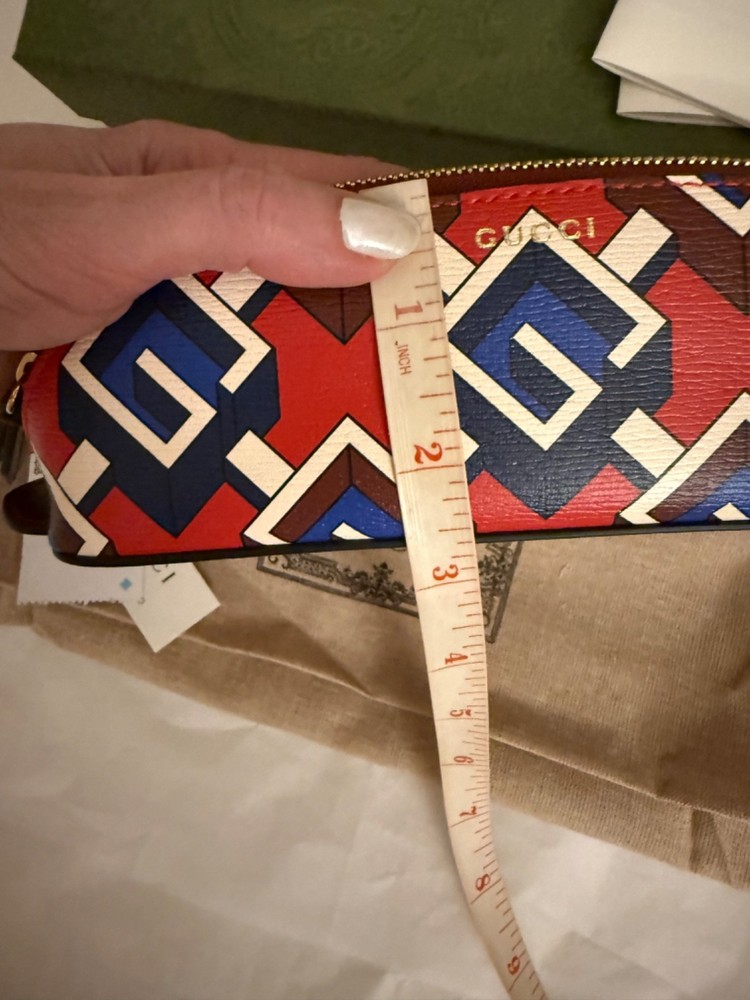 Gucci Pencil Case Pouch with Geometric “G” Gucci Logo 💝