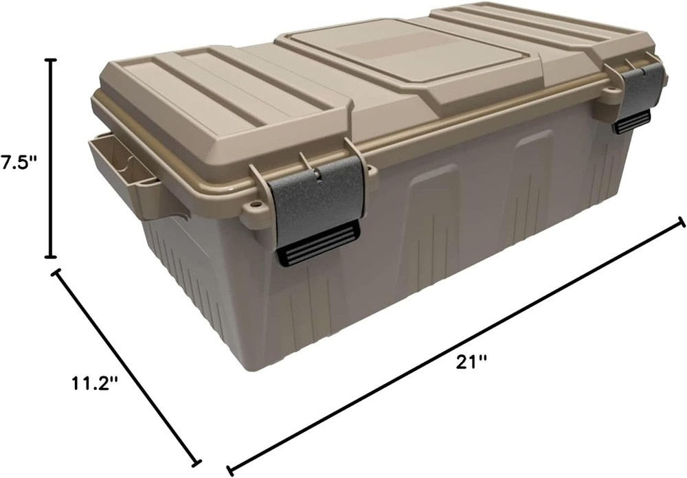 MTM ACDC30, Divided Ammo Crate Utility Box, Water- Resistant, Stackable, Snap La