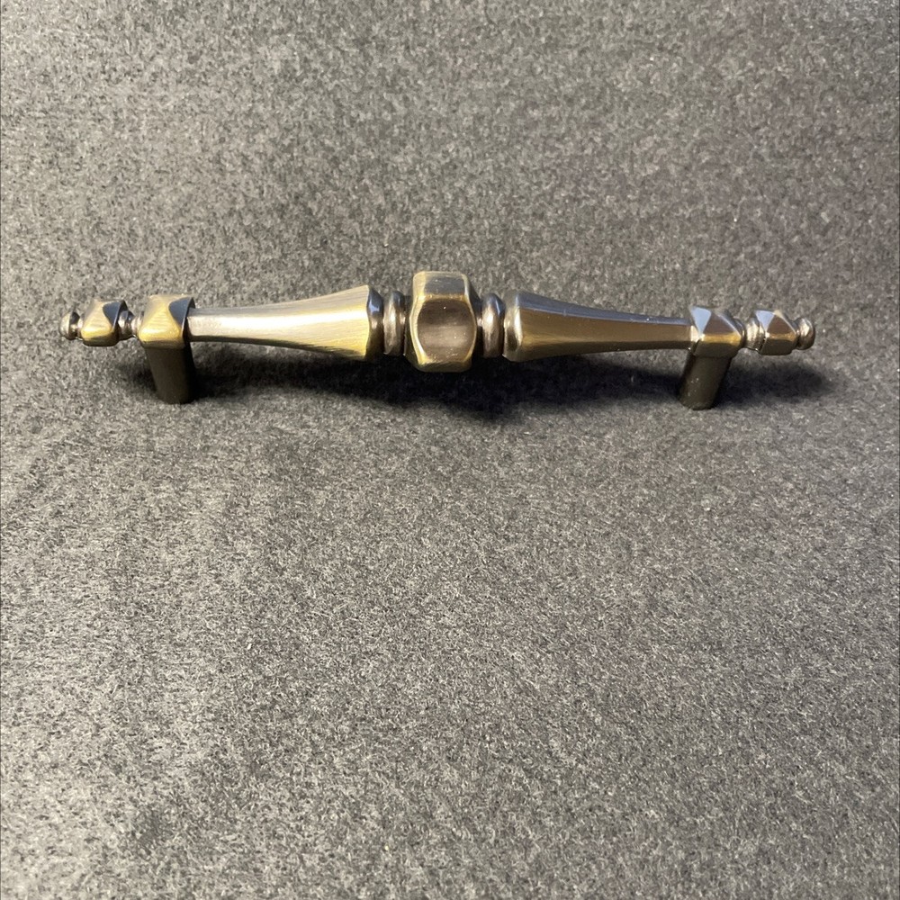 (5 Pack) 4-1/4 inch  Ornate Pull Antique Brass