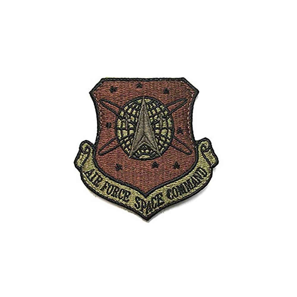 U.S. Air Force Space Command OCP Spice Brown W/Hook fastener Patch (ea)