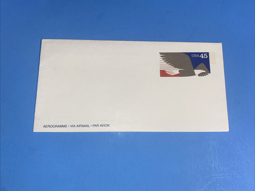 UC63 EAGLE AEROGRAMME 45c   ENVELOPE 1991