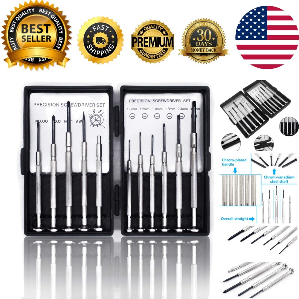 11PCS Precision Screwdriver Set - Essential Tools for Electronics & Watch Repair