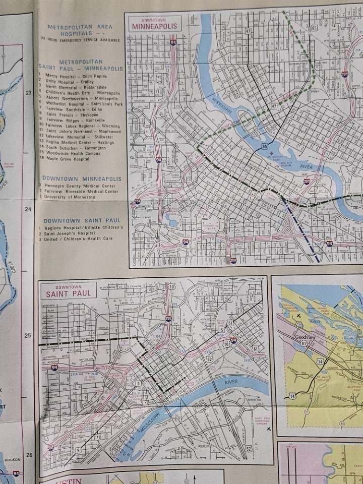 MINNESOTA OFFICIAL STATE HIGHWAY MAP 2017 - 2018