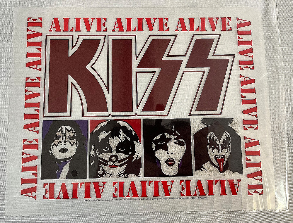 KISS Alive! 50th Anniversary T-Shirt Iron On Box Set Exclusive Only Ace 10'X8"