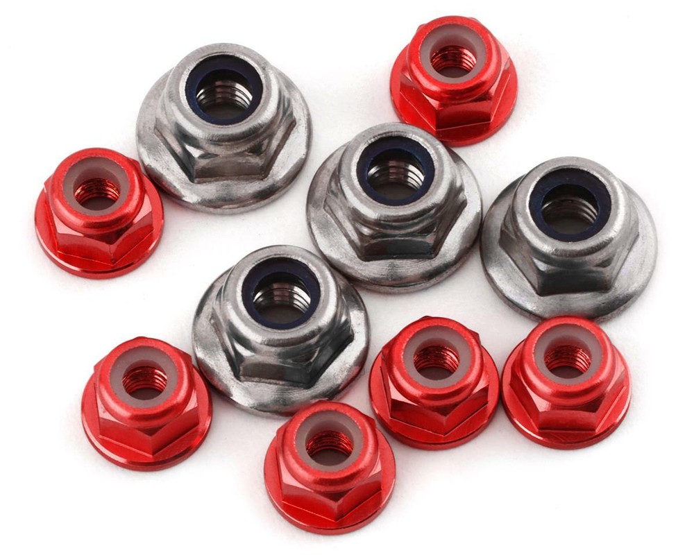 175RC Pro2 Sc10 Nut Kit (Red) (10) [175-18140]