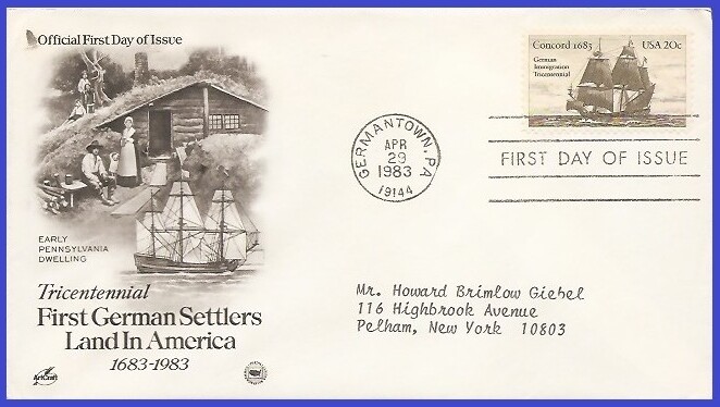 USA5 #2040 ADDR PCS ARTCRAFT FDC   US - Germany