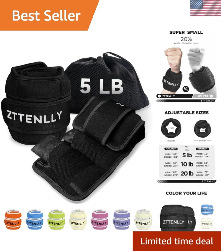 Lightweight Adjustable Ankle Weights - Comfortable for Every Workout Session