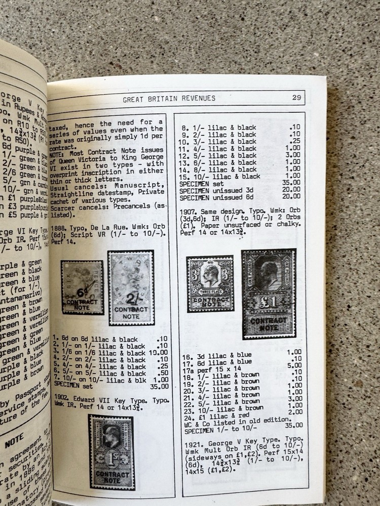 Great Britain Revenues Barefoot 3rd Edition 1989 Philately Reference