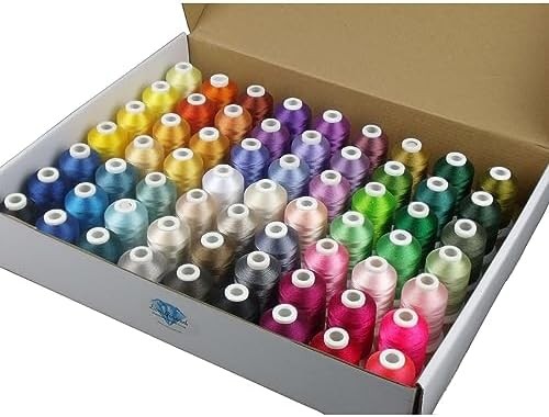 Embroidery machine thread assortment