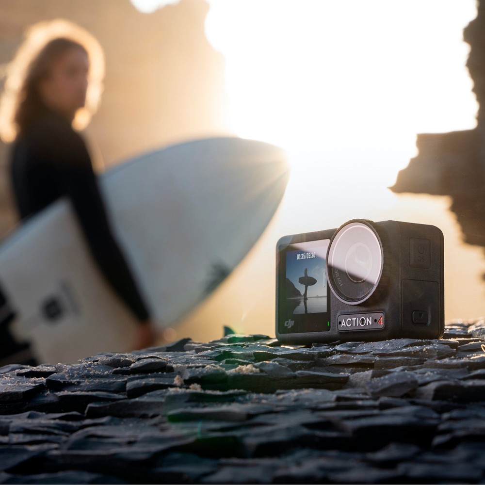 DJI Osmo Action 4 4K Action Camera Standard Bundle with 64G Card 2 Extra Batter