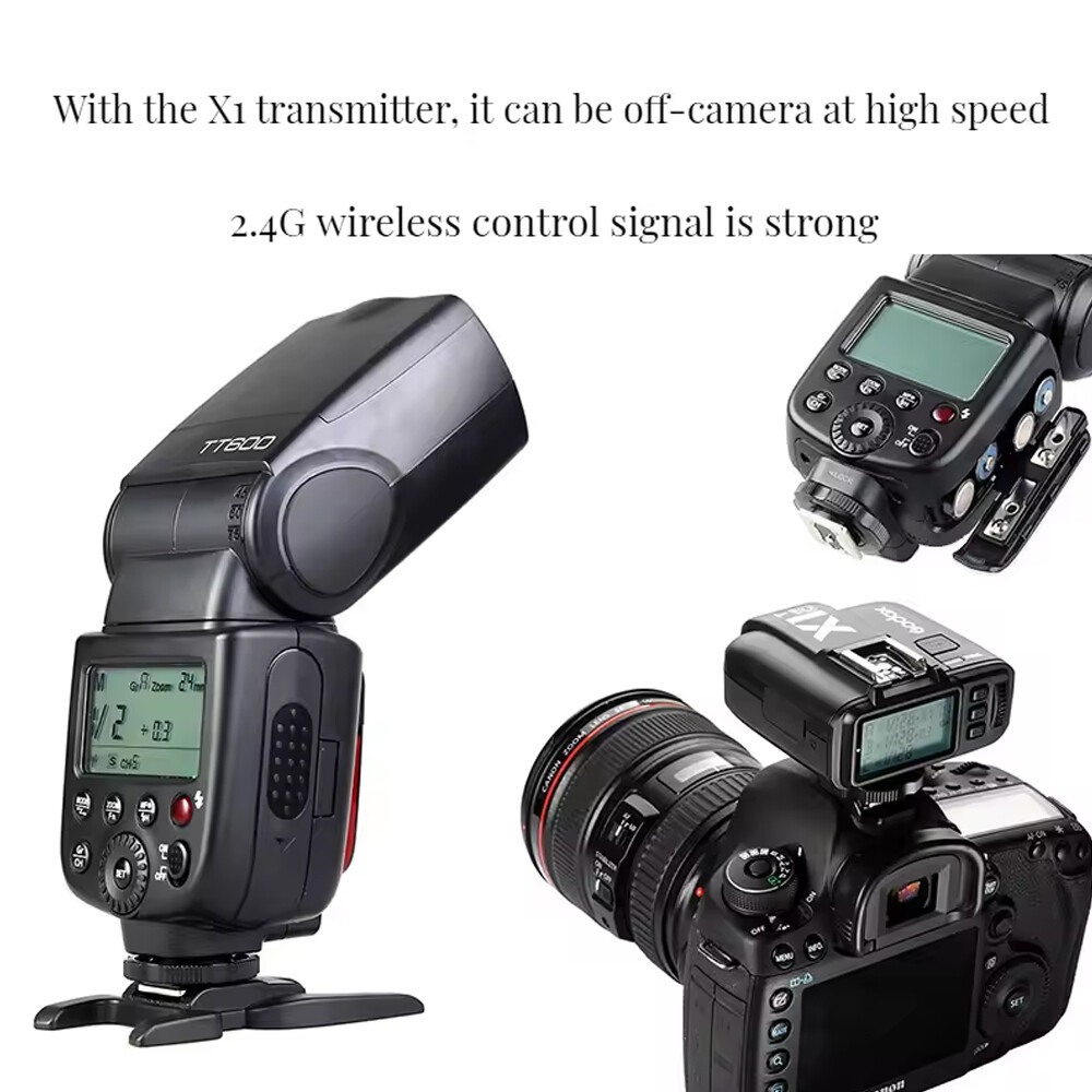 US Godox TT600 2.4G Wireless Flash Speedlite for Canon Nikon Sony Pentax Olympus