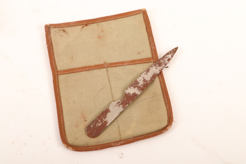 LG444 WWII Era Shaving Mirror and Bentley Butane Lighter