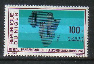 NIGER 1971 SPACE Pan African TELECOMMUNICATIONS
