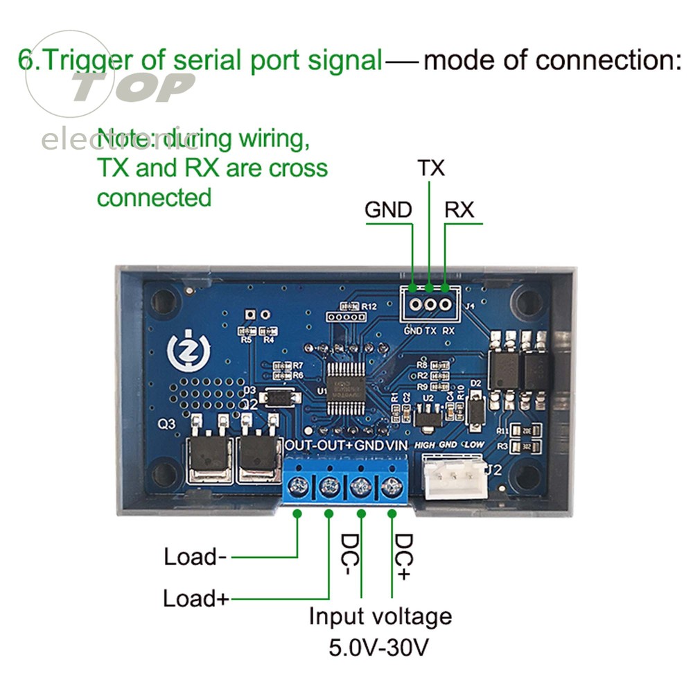 ZK-KTD4 MOS Switch Trigger Cycle Time Delay Relay Module Solenoid Valve Control