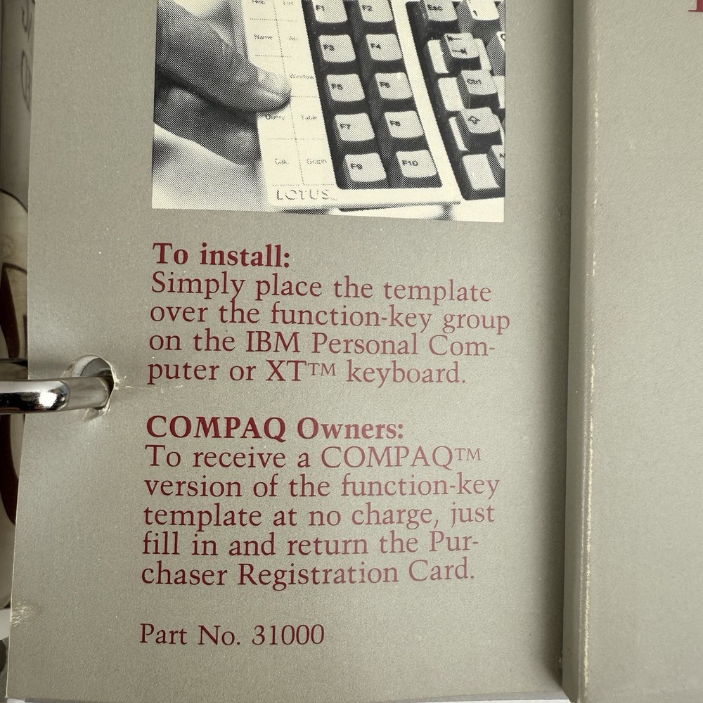 Vintage IBM PC Lotus 1-2-3 Version 1A Spreadsheet Graphics Software Manual Set