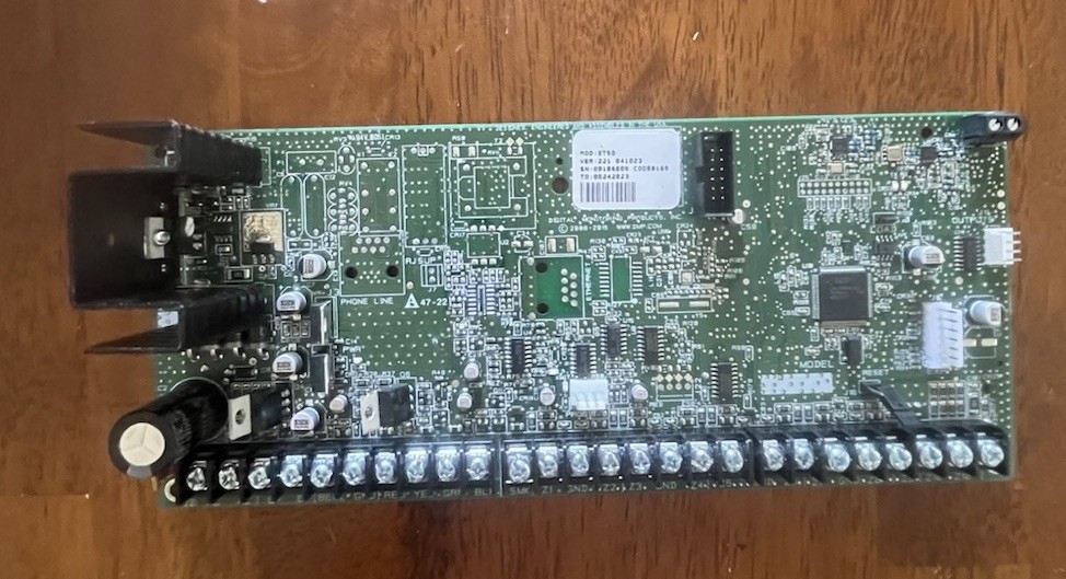 DMP Model XT30/XT50 Alarm Security Control Unit Circuit Board (model XT50N)