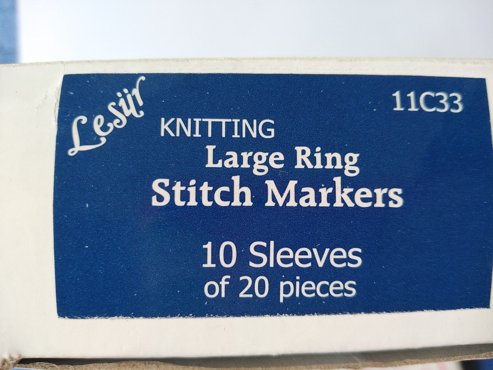 LARGE RING STITCH MARKERS, 20pcs/pack - from LESÜR