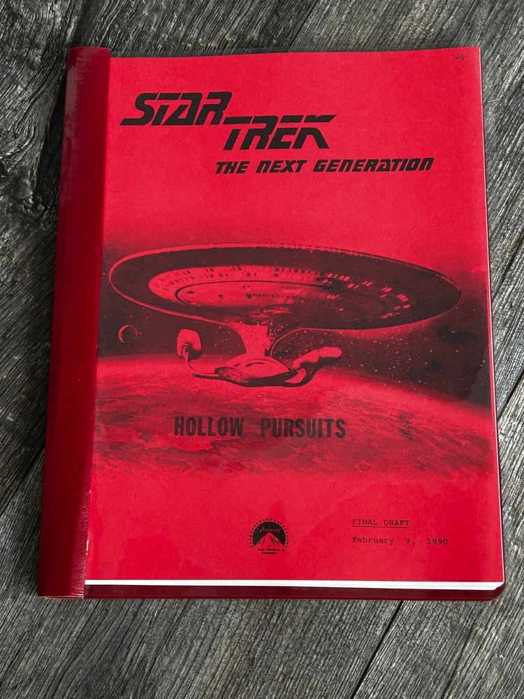 STAR TREK Script The Next Generation Hollow Pursuits Final Draft February 9 1990