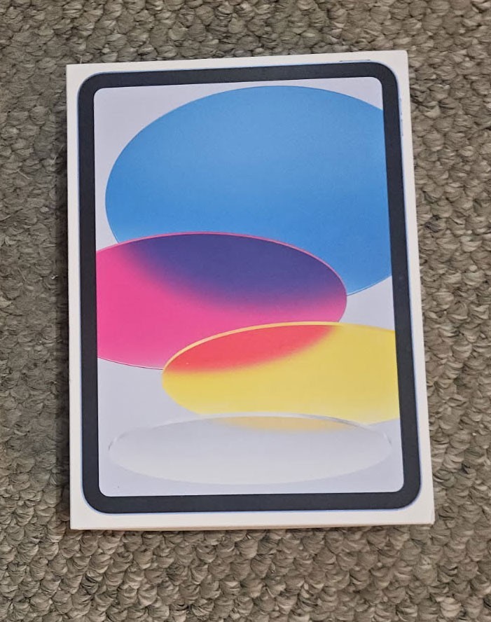 iPad 10th Generation 256 GB Blue EMPTY BOX ONLY